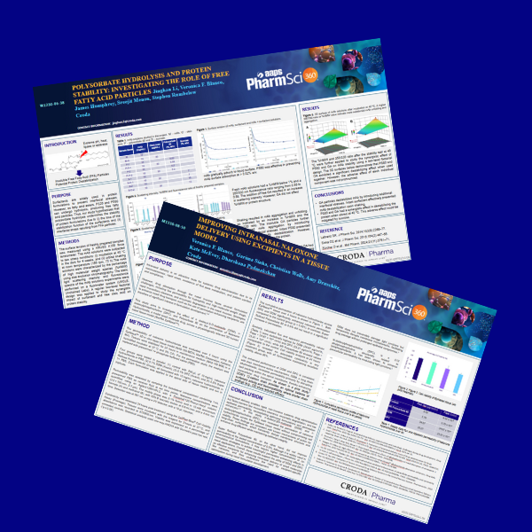 AAPS poster sessions from Croda Pharma