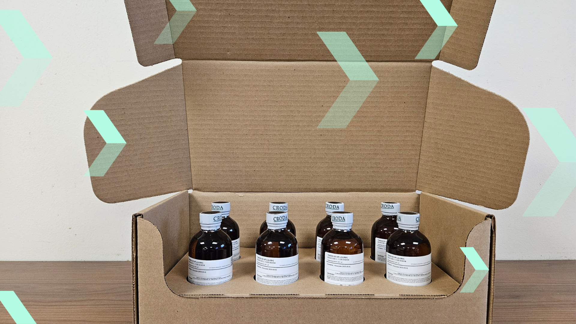 Examples of small packaging varieties available from Croda Pharma