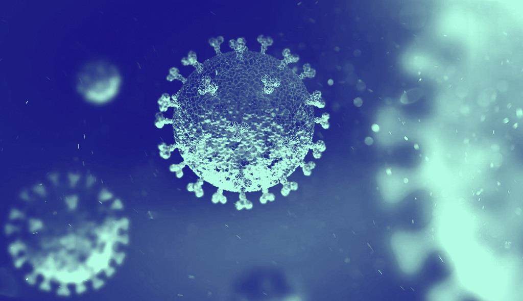 Blue washed image of cells