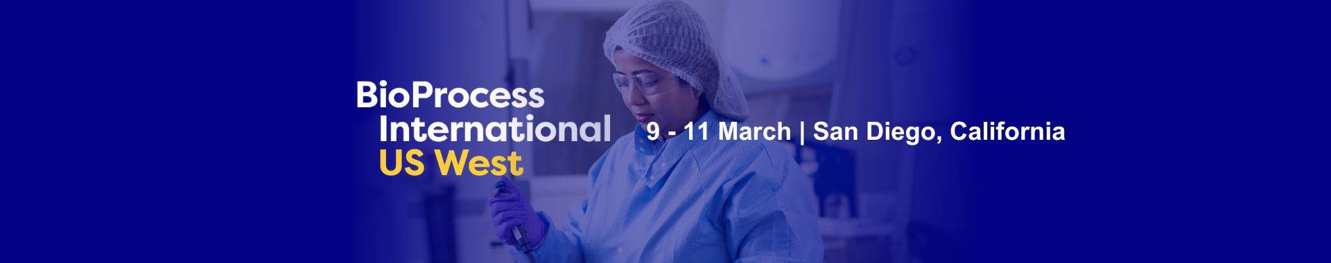 Banner that says BioProcess International US West, 2026 