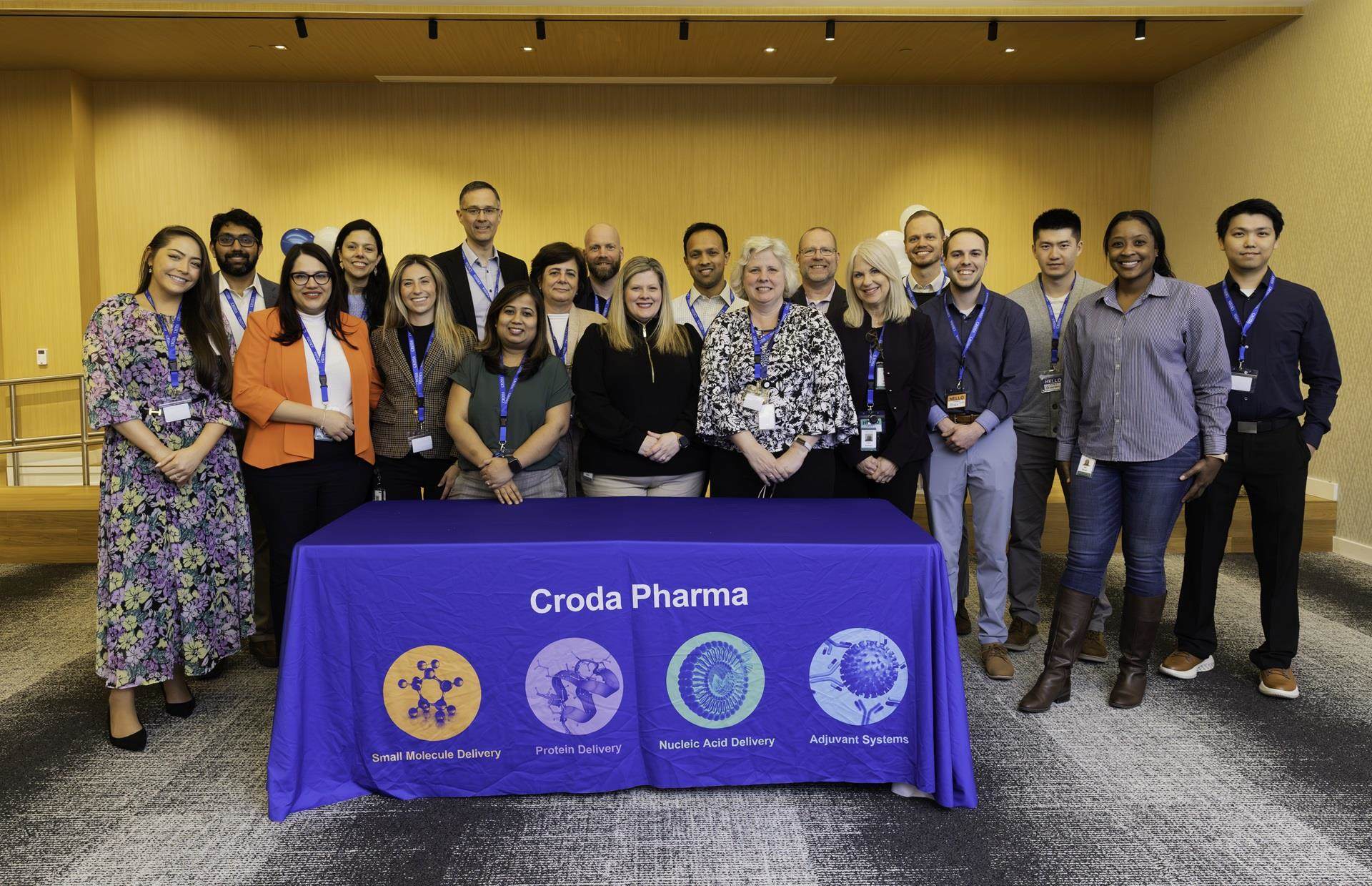 Croda Pharma staff at an event