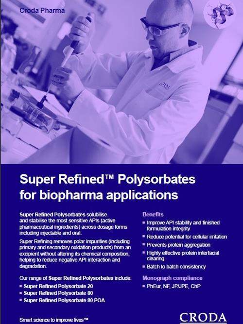 image of polysorbates brochure