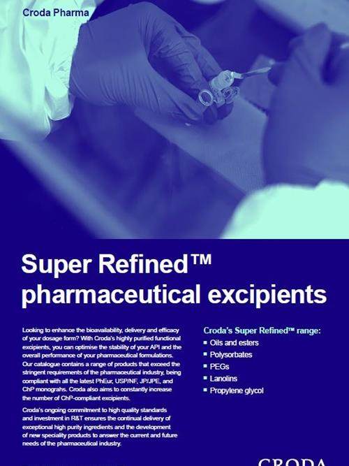 Super refined pharma excipients thumbnail