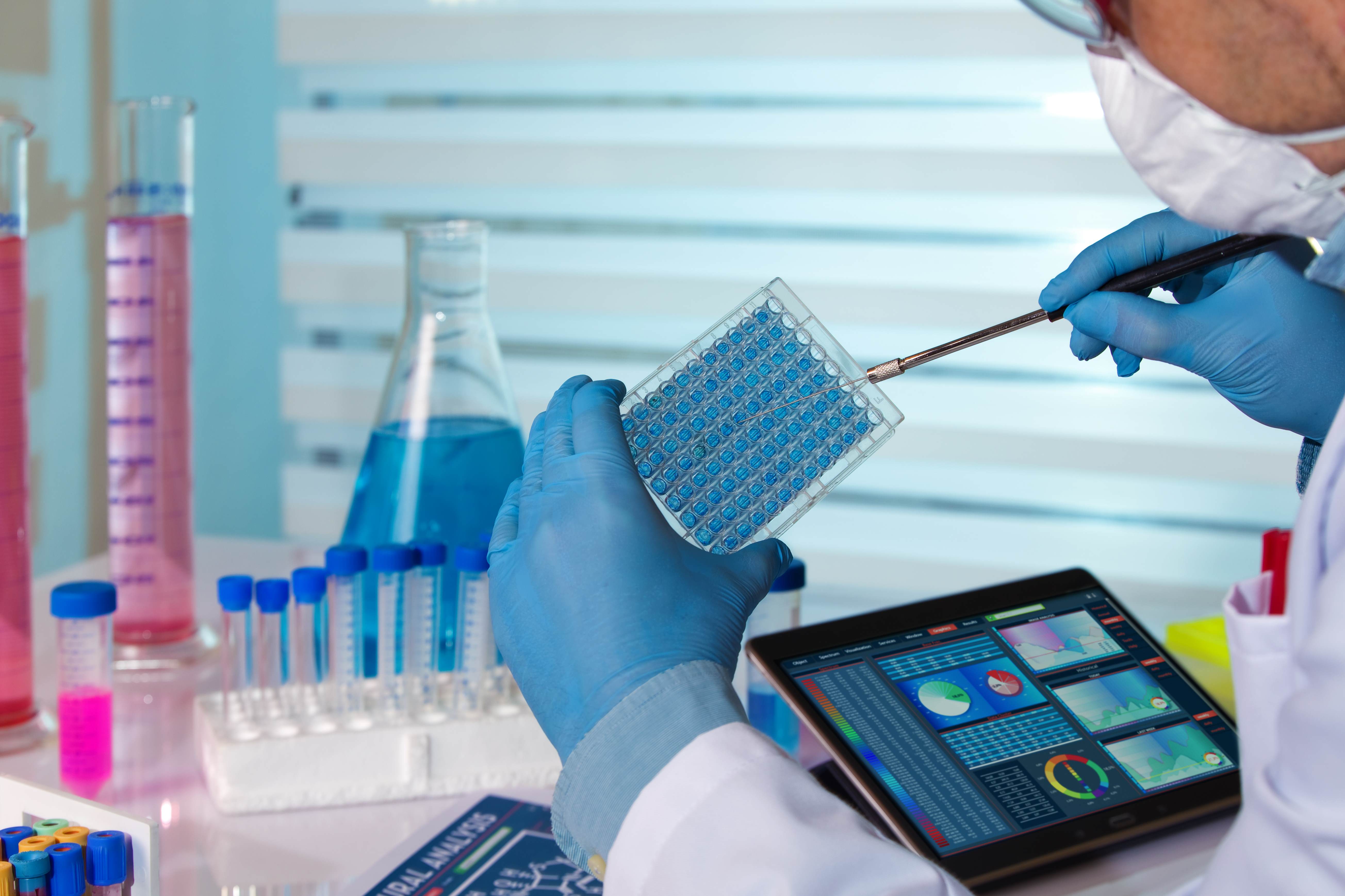 Image of male in lab