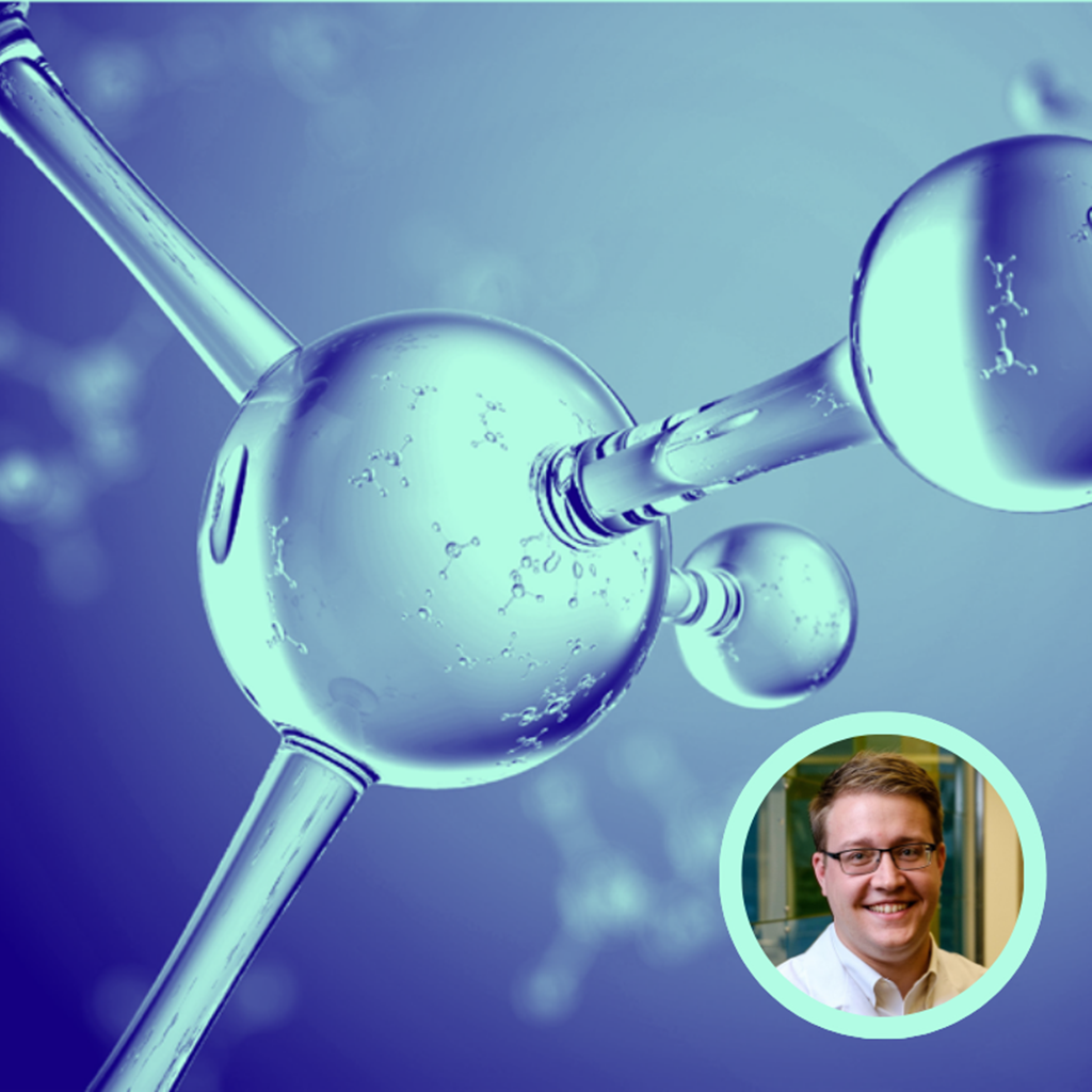 image depicting incretin peptides with a photo of Cole Saifert