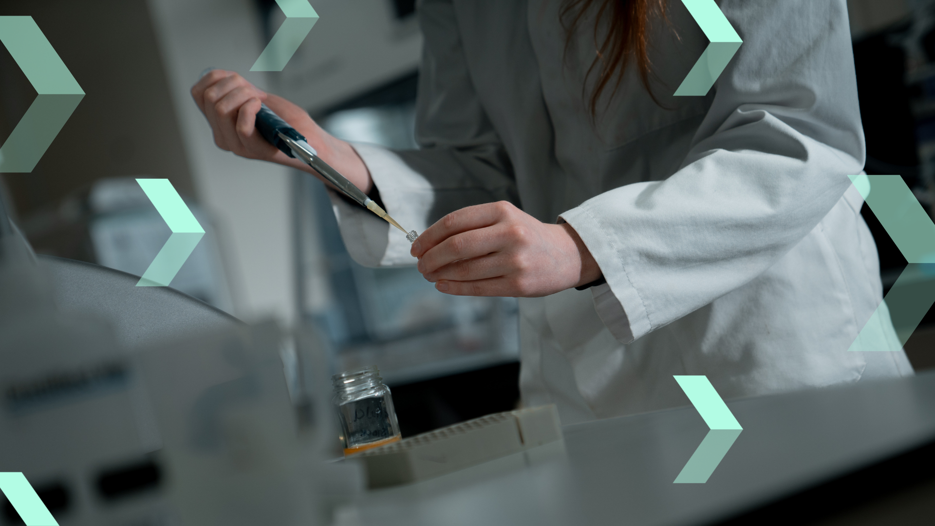 Image of hands in lab