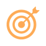 Orange bullseye icon