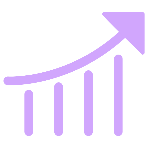 purple graph icon