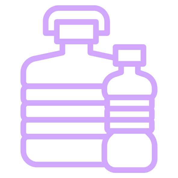 purple multiple bottle graphic