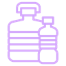 purple multiple bottle graphic