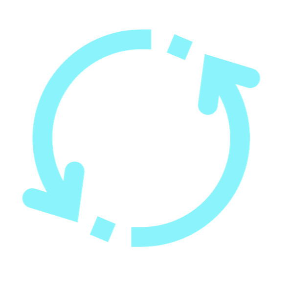 交換可能な食材を示す青いアイコン