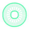 green cartoon icon representing a lipid