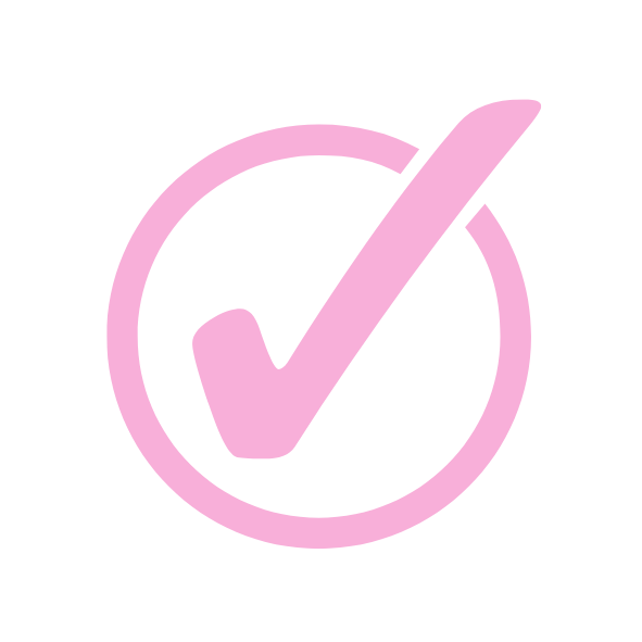 icon of a tick within a circle