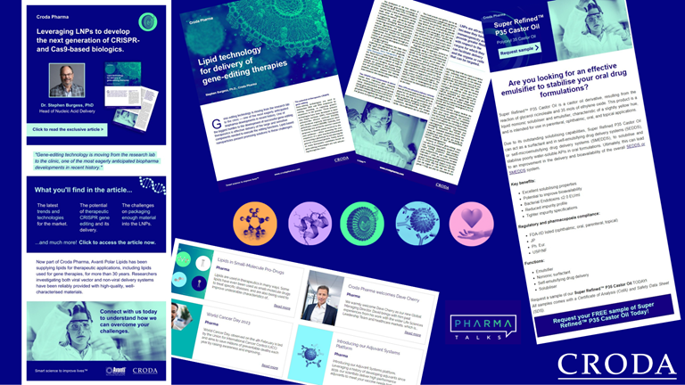 Croda Pharma News - Welcome to Croda Pharmas news and blog area. Discover the latest news, product launches and articles available from Croda Pharma. 