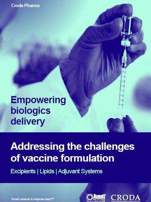 Addressing the challenges of vaccine formulation brochure by Croda Pharma