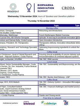 Biopharma Innovation Summit Agenda