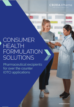 cover of Consumer Health Formulation Solutions brochure from Croda Pharma