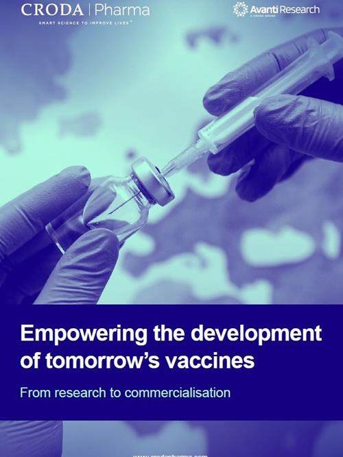 Empowering the development of tomorrows vaccines brochure cover