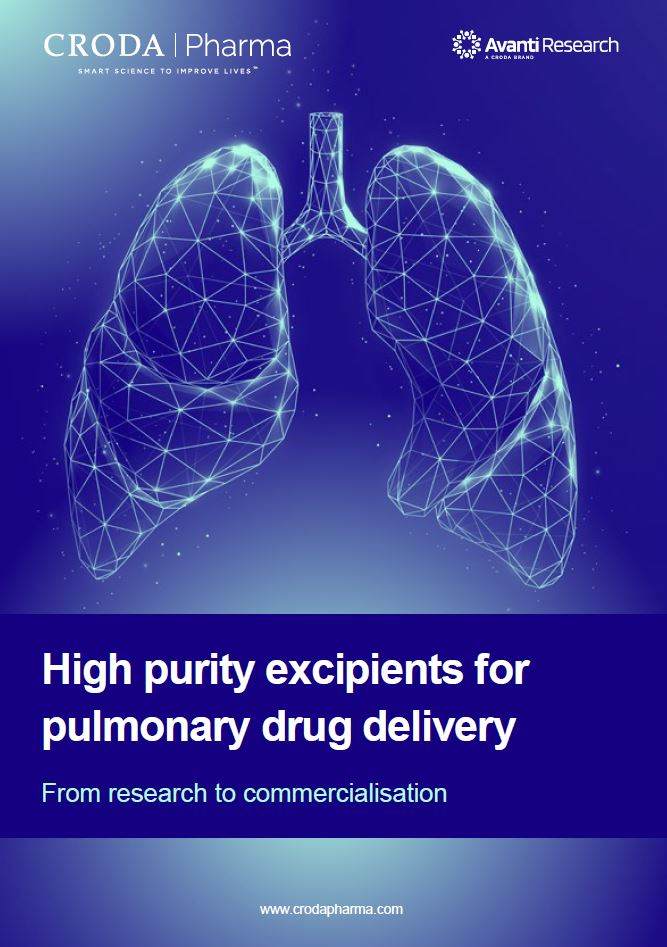 Download the latest brochure on pulmanory drug delivery from Croda Pharma