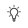 light bulb icon used for adjuvant systems graphic