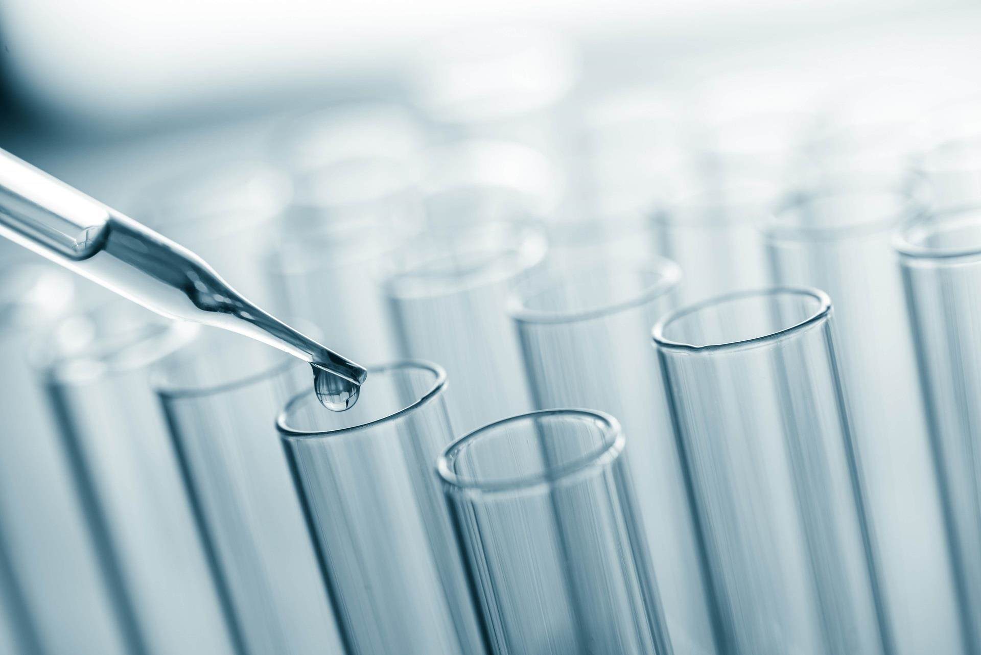 tubos de ensaio de laboratório de ciências