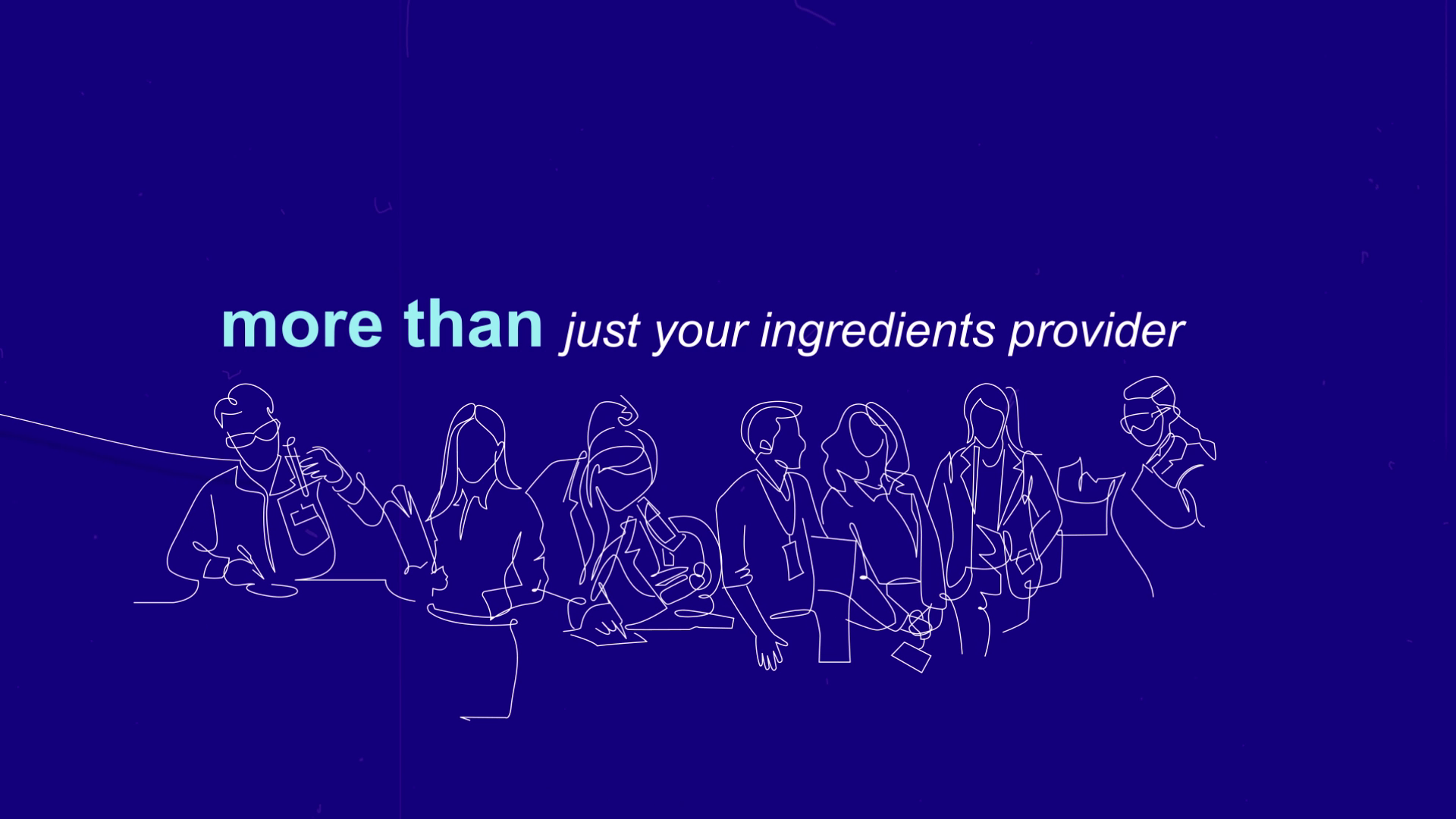 More than just your ingredients provider